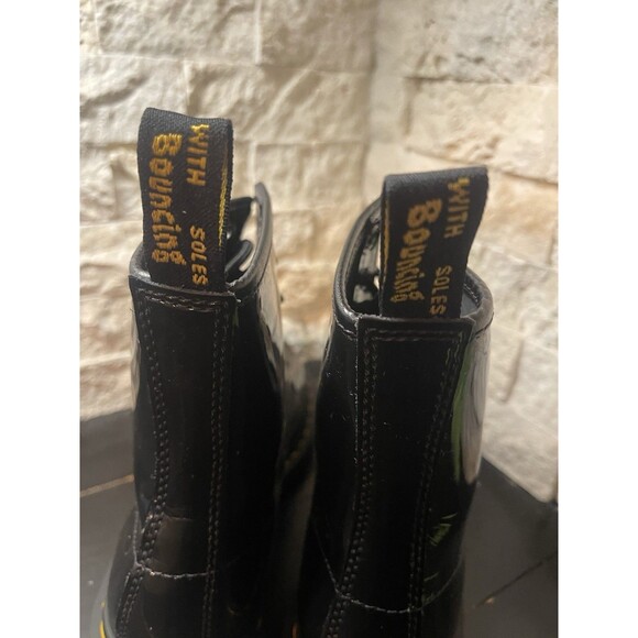 Dr. Martens 1460 Womens Patent Leather Combat Boots in Black, Size 8 US8 EU39 - Picture 10 of 12